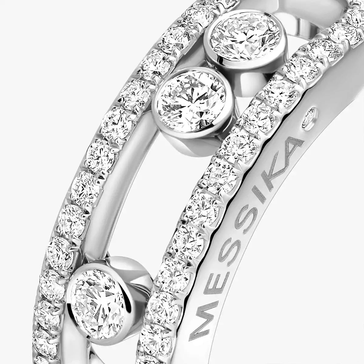 [Luxe Jewellery]  Move Gold Diamond Pave_ Ring