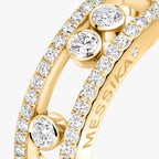 [Luxe Jewellery]  Move Gold Diamond Pave_ Ring