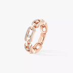 [Luxe Jewellery] Move Link Pave_-Set Diamond Ring in Gold