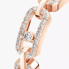 [Luxe Jewellery] Move Link Pave_-Set Diamond Ring in Gold