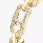 [Luxe Jewellery] Move Link Pave_-Set Diamond Ring in Gold