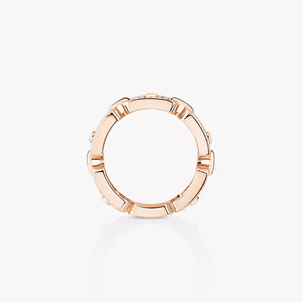 [LUXE JEWELRY]Move Link Pave_-Set Diamond Ring in Gold