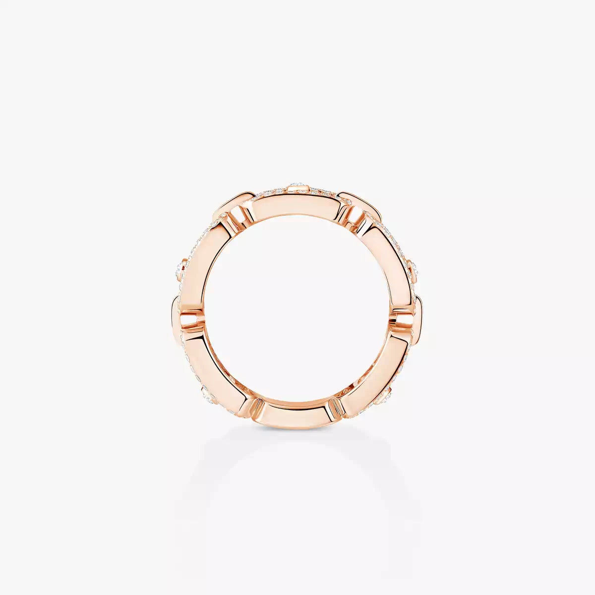 [LUXE JEWELRY]Move Link Pave_-Set Diamond Ring in Gold