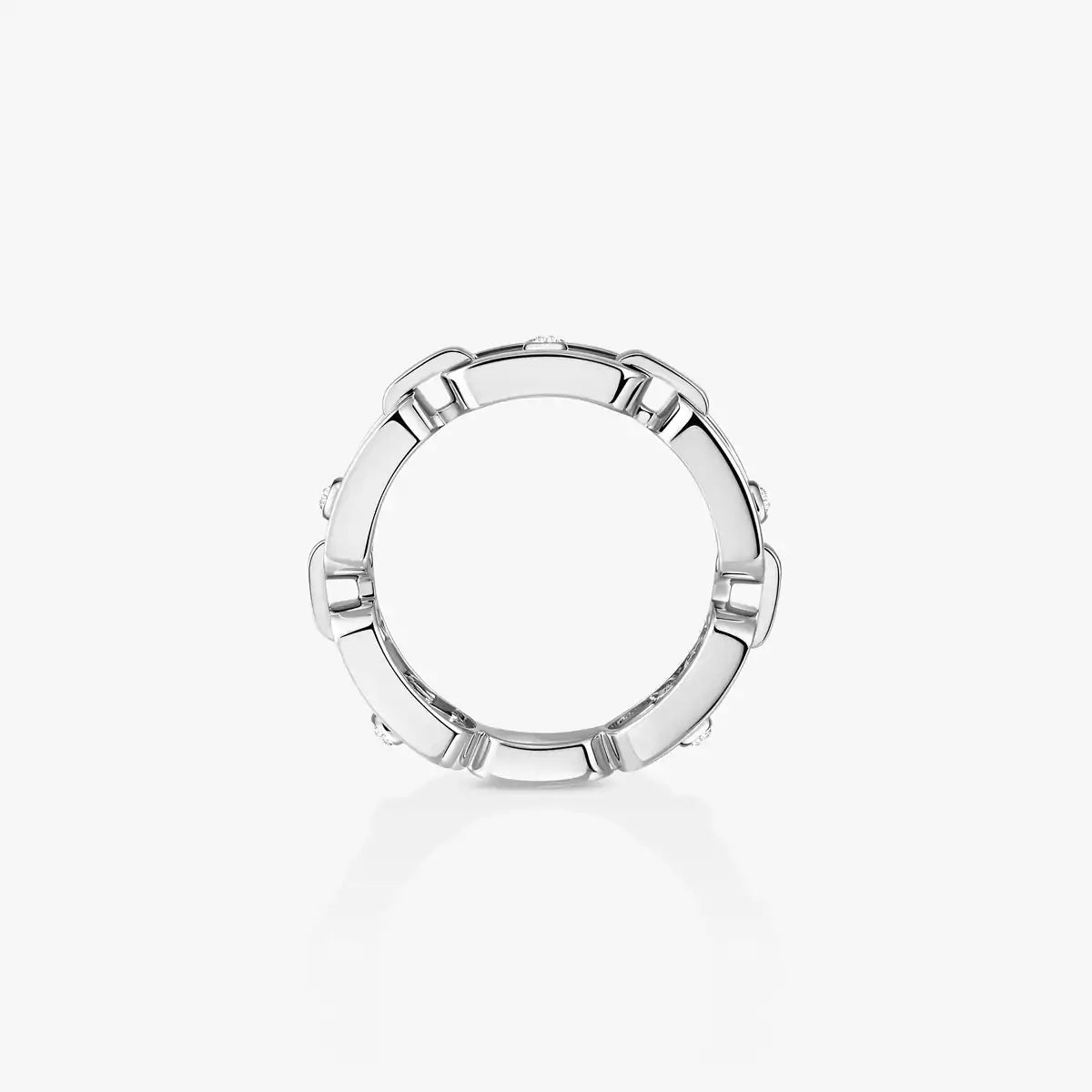 [Luxe Jewellery] Move Link Pave_-Set Diamond Ring in Gold
