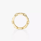 [LUXE JEWELRY]Move Link Pave_-Set Diamond Ring in Gold