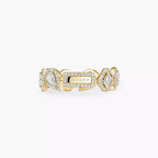 [LUXE JEWELRY]Diamond Wedding Ring My Twin