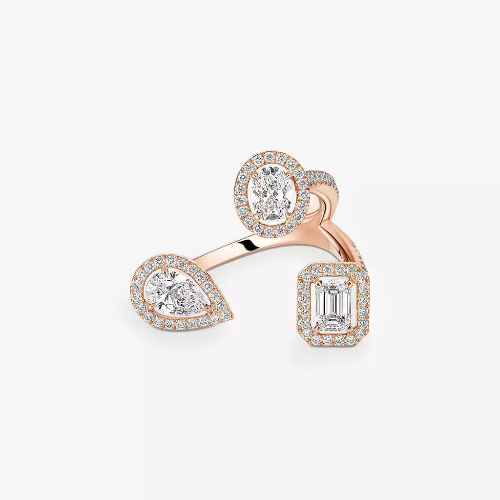 [[LUXE JEWELRY] Diamond Ring 0,25ct My Twin Trilogy
