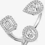 [[LUXE JEWELRY] Diamond Ring 0,25ct My Twin Trilogy
