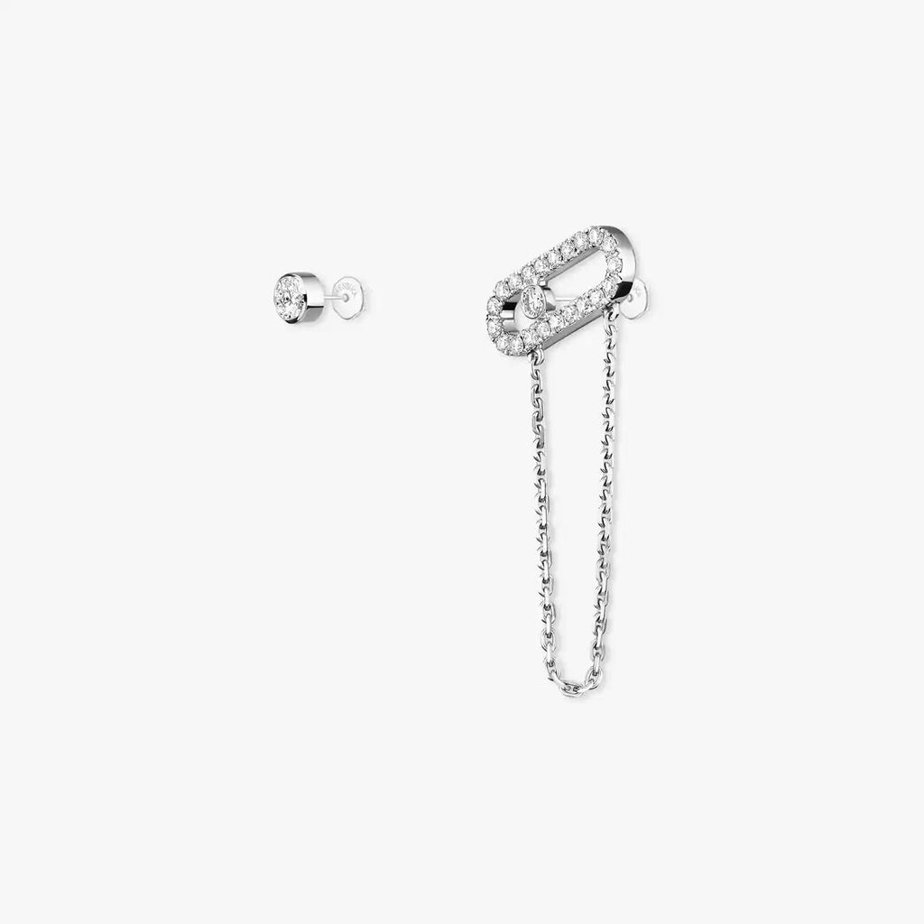 [LUXE JEWELRY]Move Uno Diamond Earrings