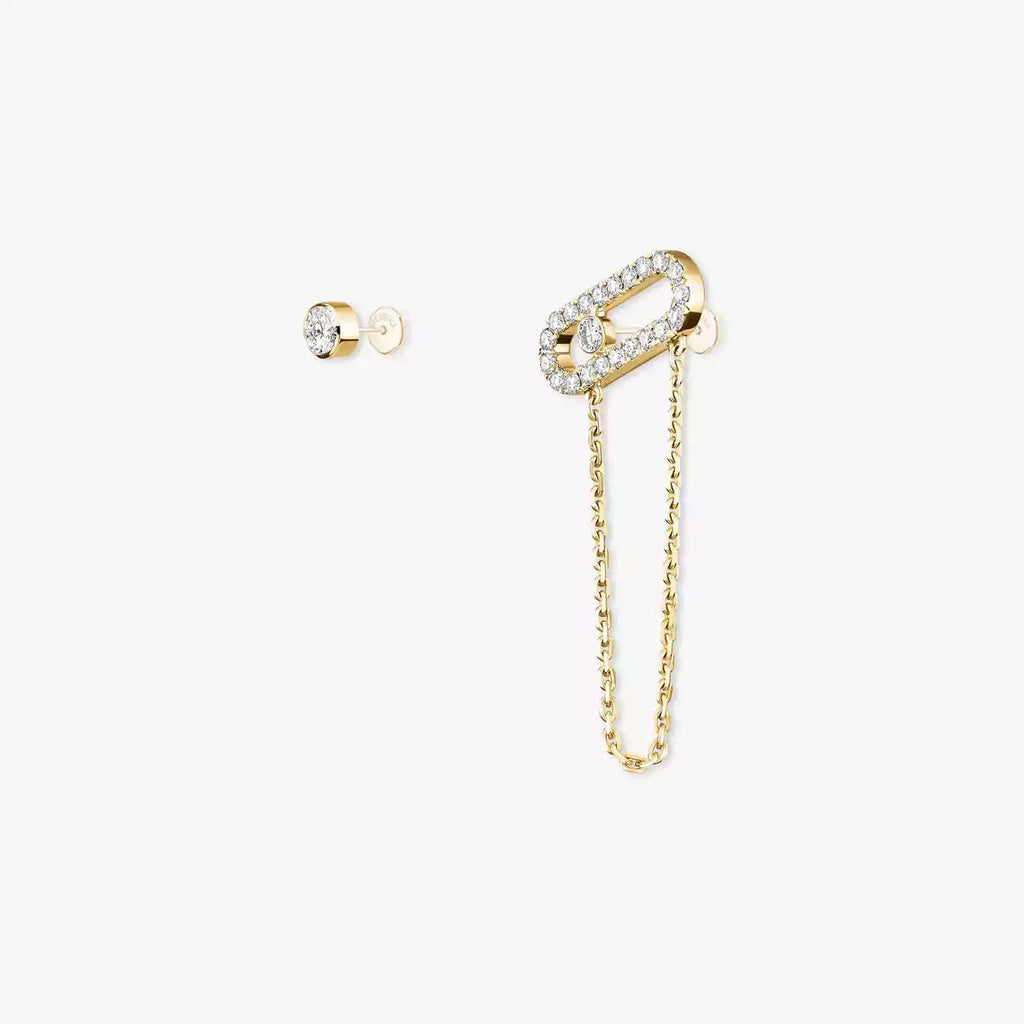 [LUXE JEWELRY]Move Uno Diamond Earrings