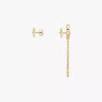 [LUXE JEWELRY]Move Uno Diamond Earrings