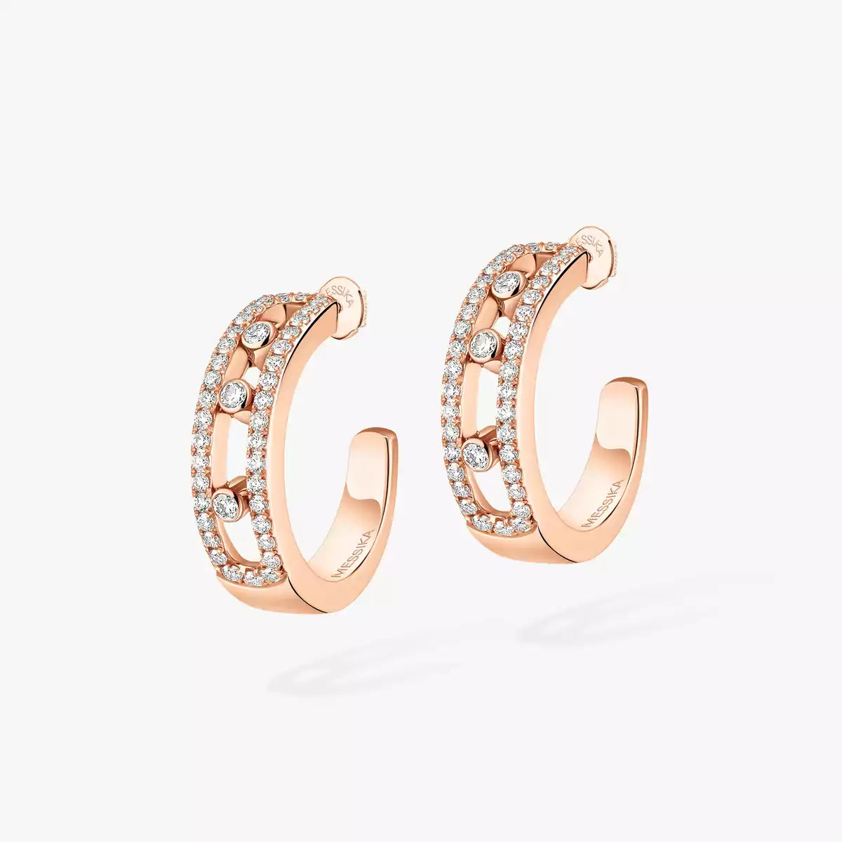 [Luxe Jewellery] Diamond Pave_ Hoop Earrings Move