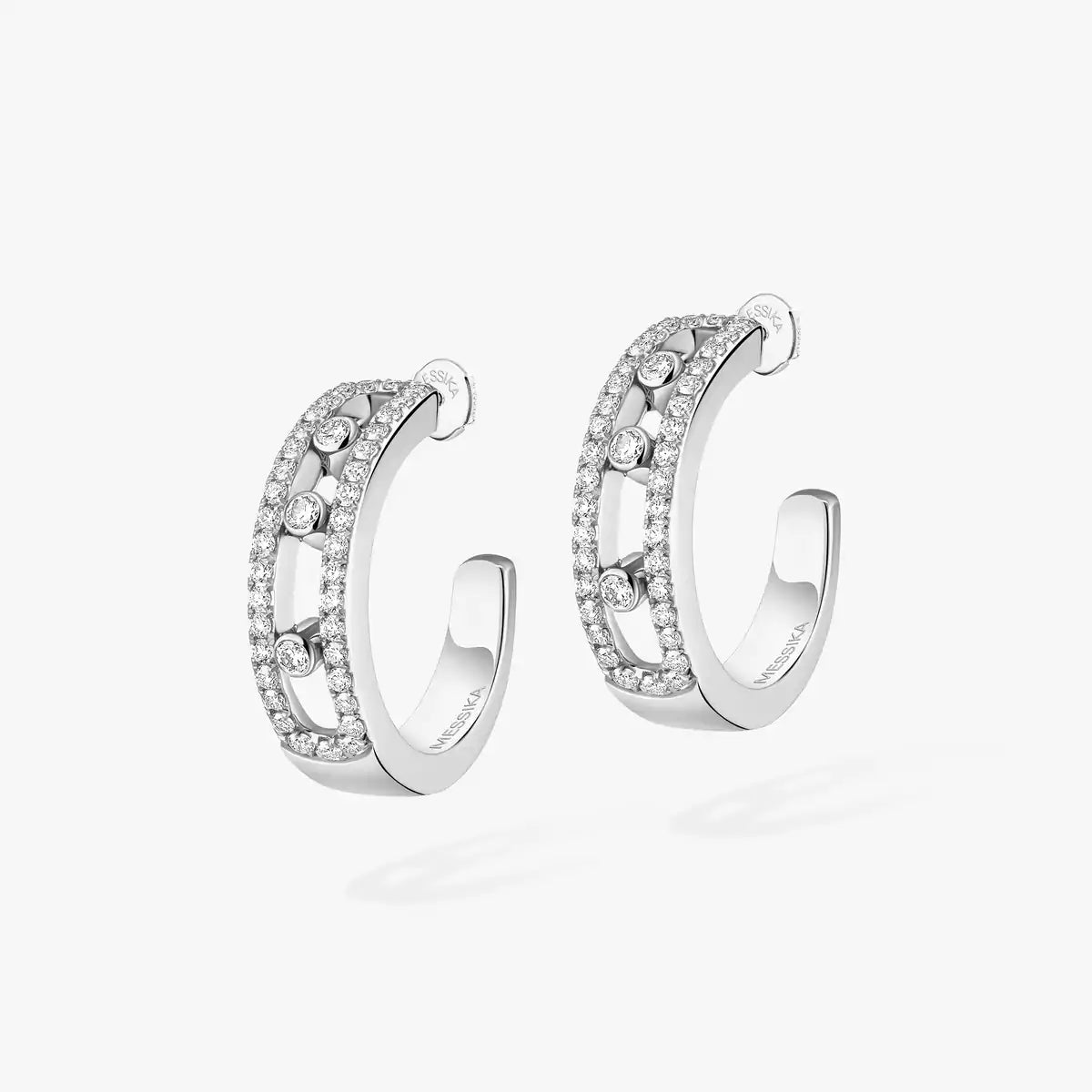 [Luxe Jewellery] Diamond Pave_ Hoop Earrings Move