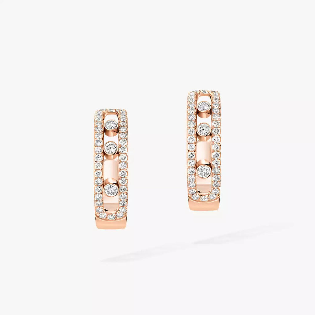[Luxe Jewellery] Diamond Pave_ Hoop Earrings Move