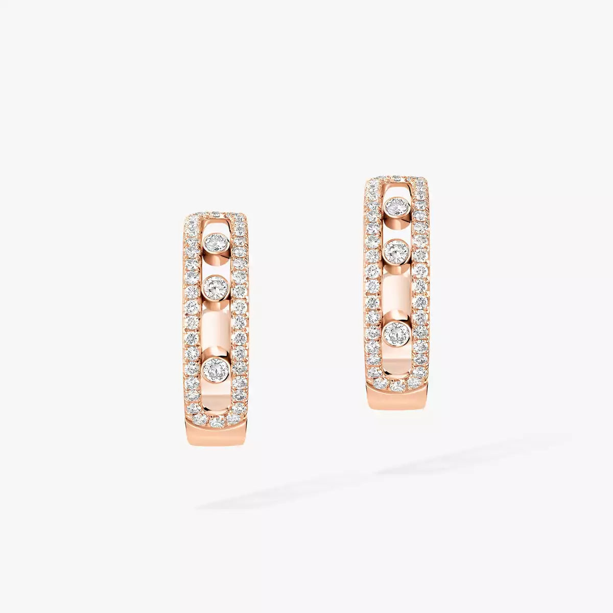 [Luxe Jewellery] Diamond Pave_ Hoop Earrings Move