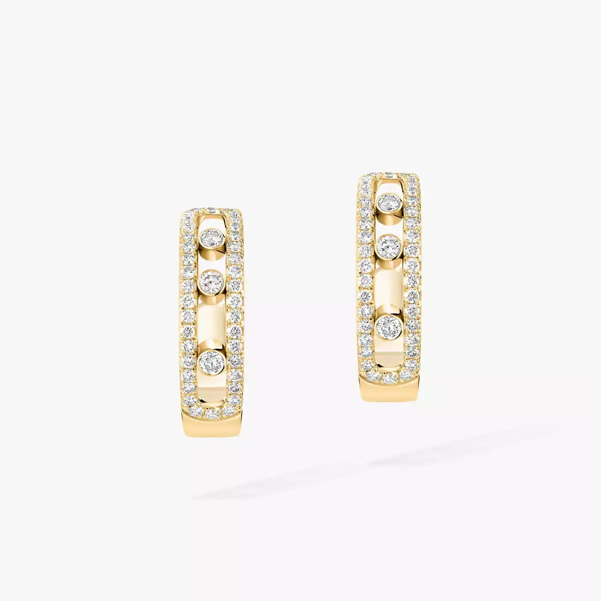 [Luxe Jewellery] Diamond Pave_ Hoop Earrings Move