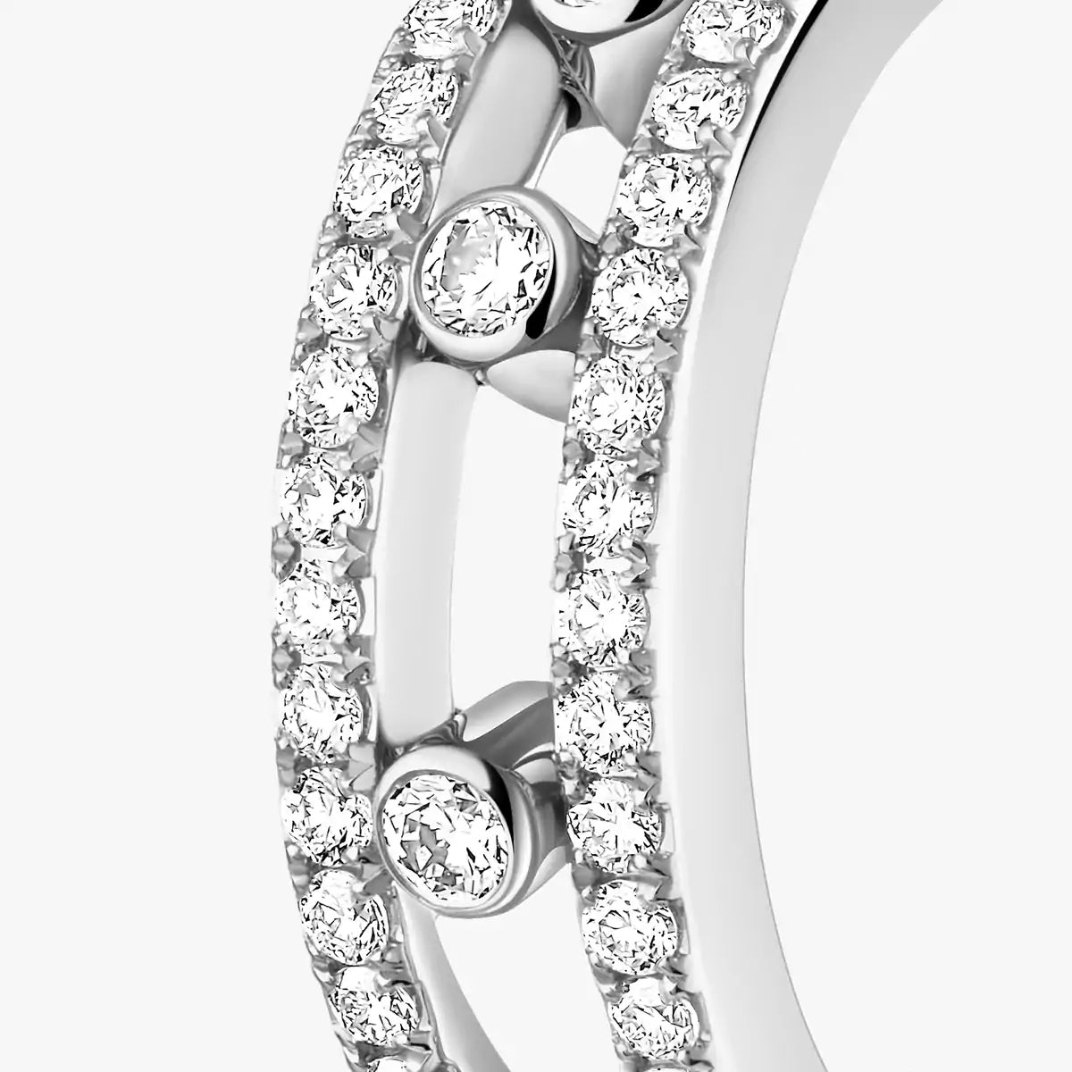 [Luxe Jewellery] Diamond Pave_ Hoop Earrings Move