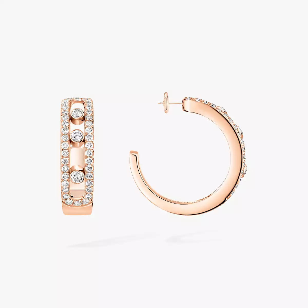 [Luxe Jewellery] Diamond Pave_ Hoop Earrings Move