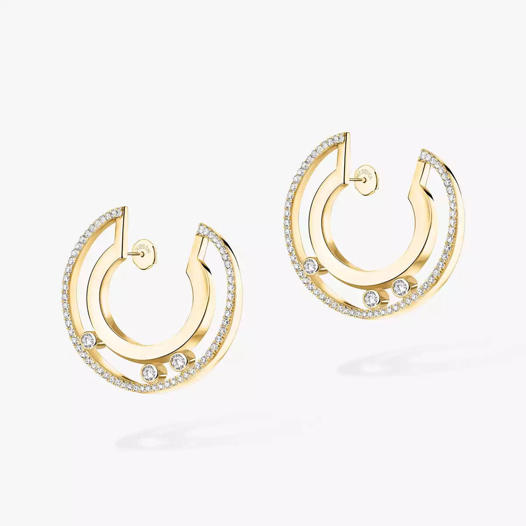 [Luxe Jewellery] Move Romane Small Diamond Hoop Earrings