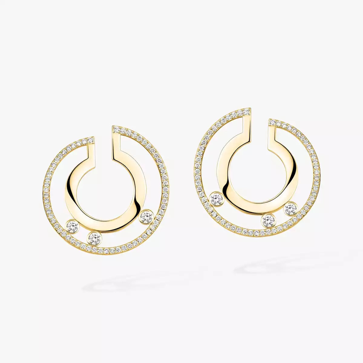 [Luxe Jewellery] Move Romane Small Diamond Hoop Earrings