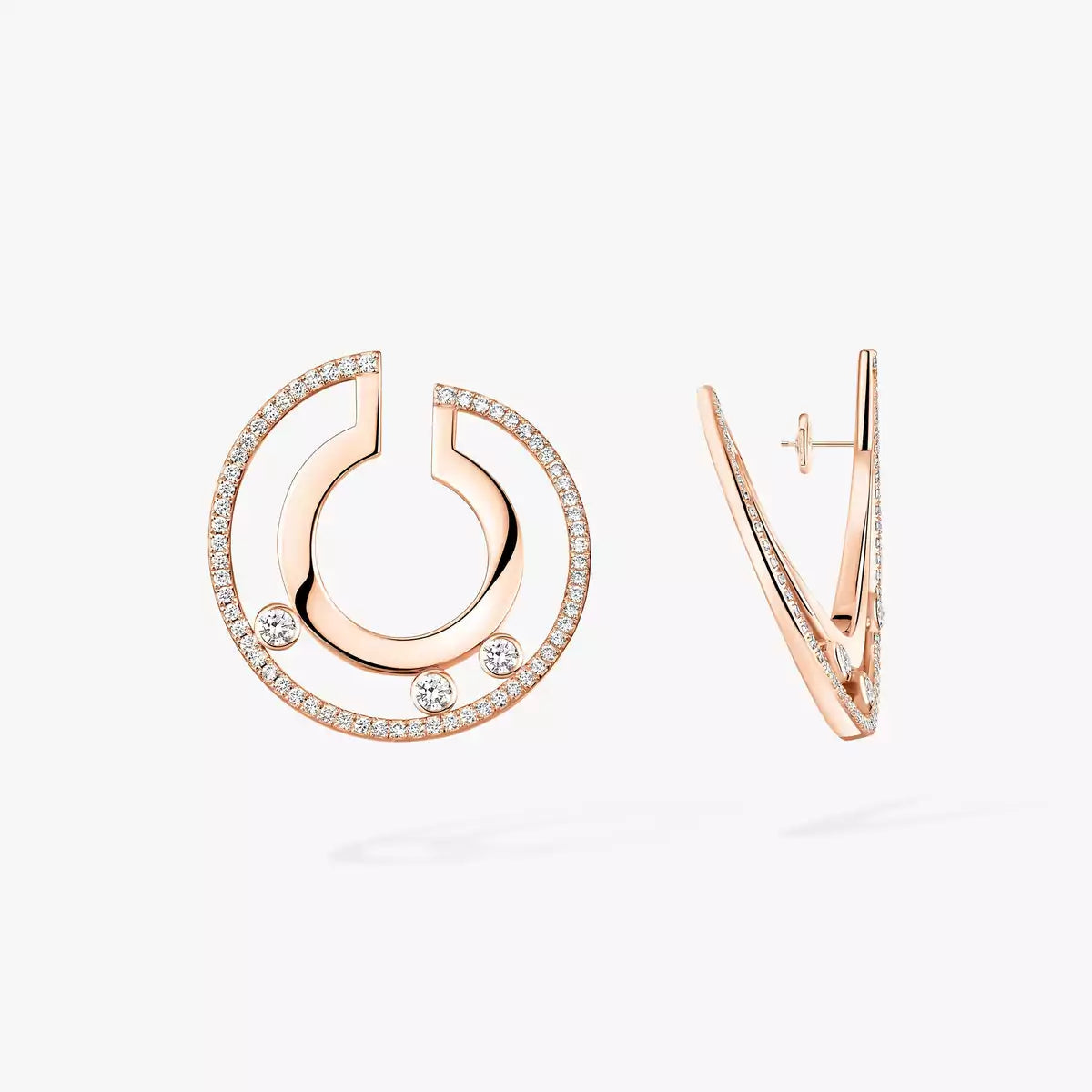 [Luxe Jewellery] Move Romane Small Diamond Hoop Earrings