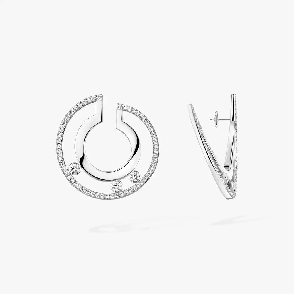 [Luxe Jewellery] Move Romane Small Diamond Hoop Earrings