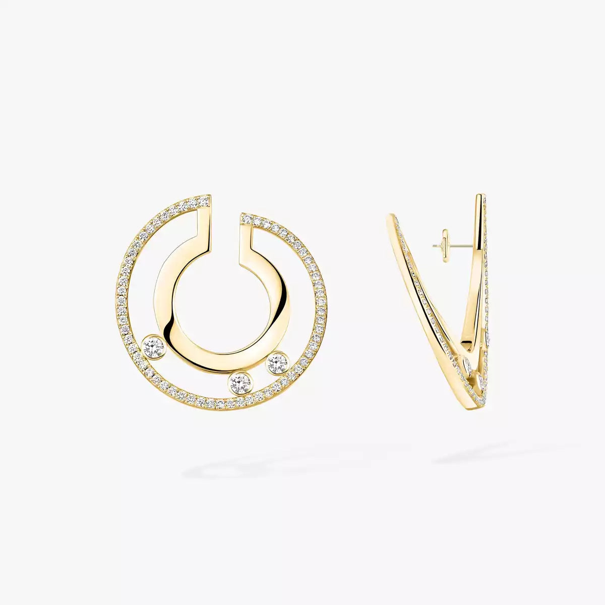 [Luxe Jewellery] Move Romane Small Diamond Hoop Earrings
