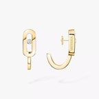 [LUXE JEWELRY]Diamond Mini Hoop Earrings Move Classique