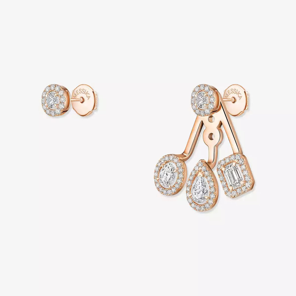 [Luxe Jewellery]  My Twin Trio  Diamond Earrings
