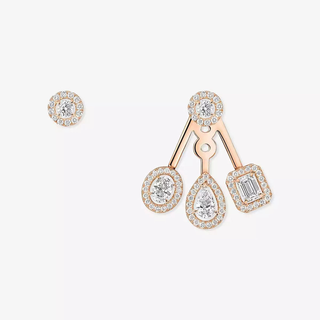 [Luxe Jewellery]  My Twin Trio  Diamond Earrings
