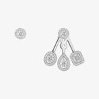 [Luxe Jewellery]  My Twin Trio  Diamond Earrings
