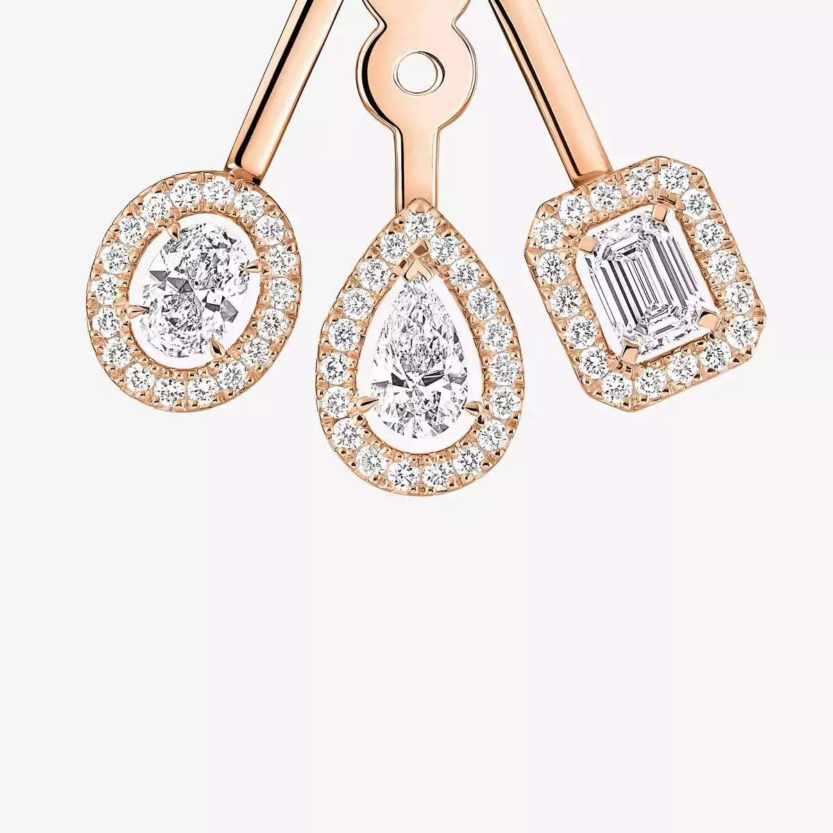 [Luxe Jewellery]  My Twin Trio  Diamond Earrings
