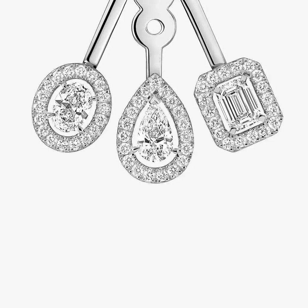 [Luxe Jewellery]  My Twin Trio  Diamond Earrings