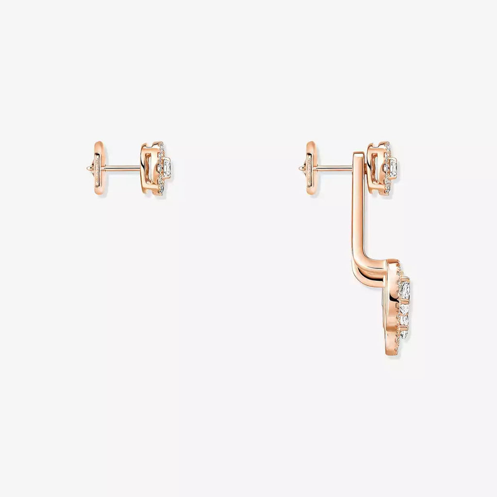[Luxe Jewellery]  My Twin Trio  Diamond Earrings