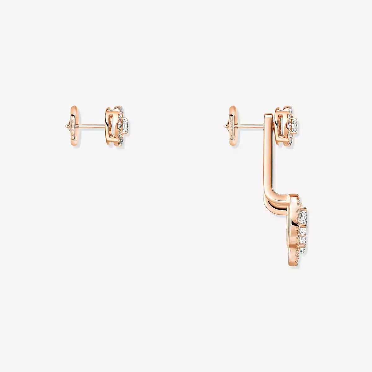 [LUXE JEWELRY] My Twin Trio  Diamond Earrings