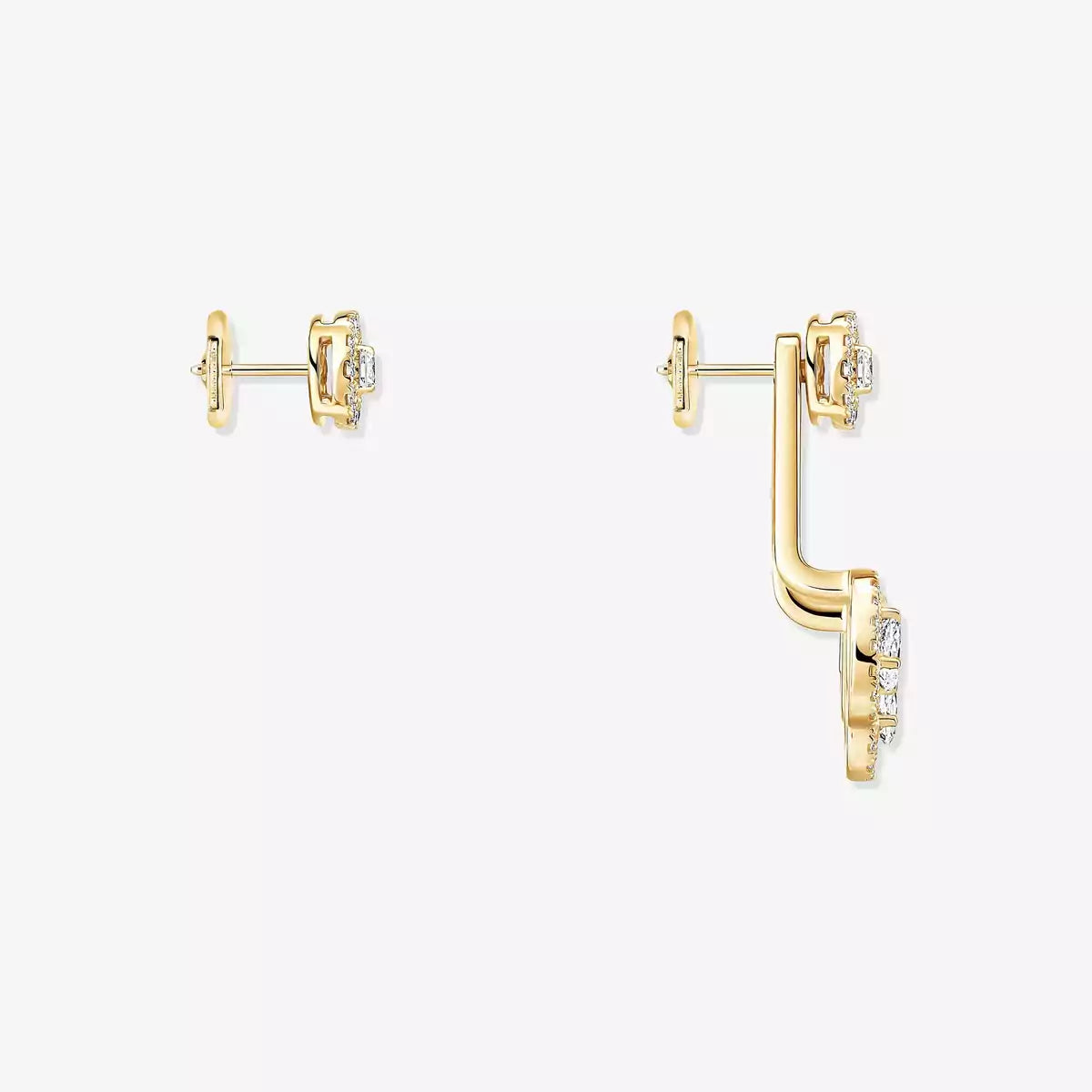 [Luxe Jewellery]  My Twin Trio  Diamond Earrings