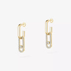 [Luxe Jewellery] Move Link Diamond Earrings