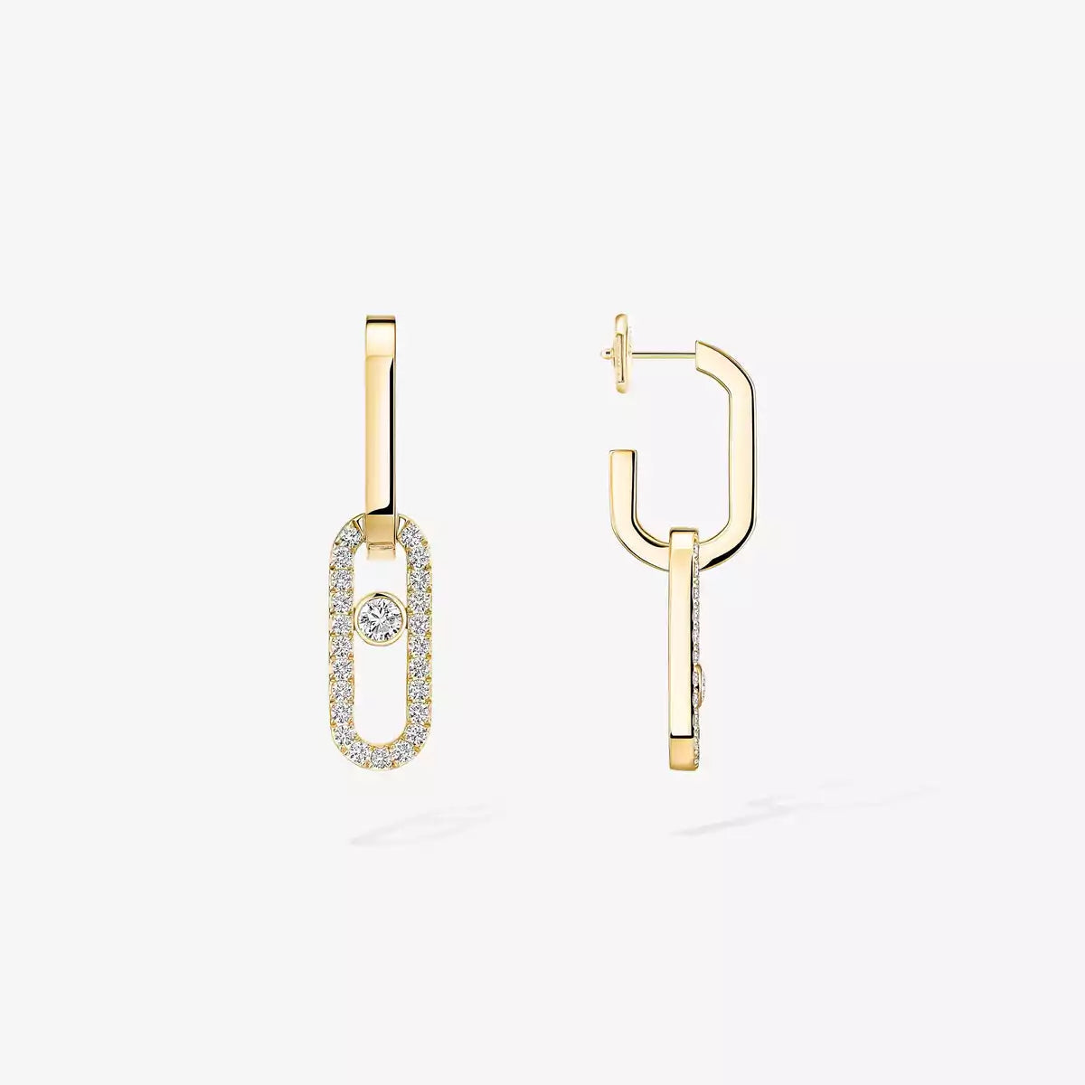 [Luxe Jewellery] Move Link Diamond Earrings