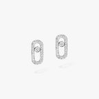 [LUXE JEWELRY]Move Uno Diamond Earrings