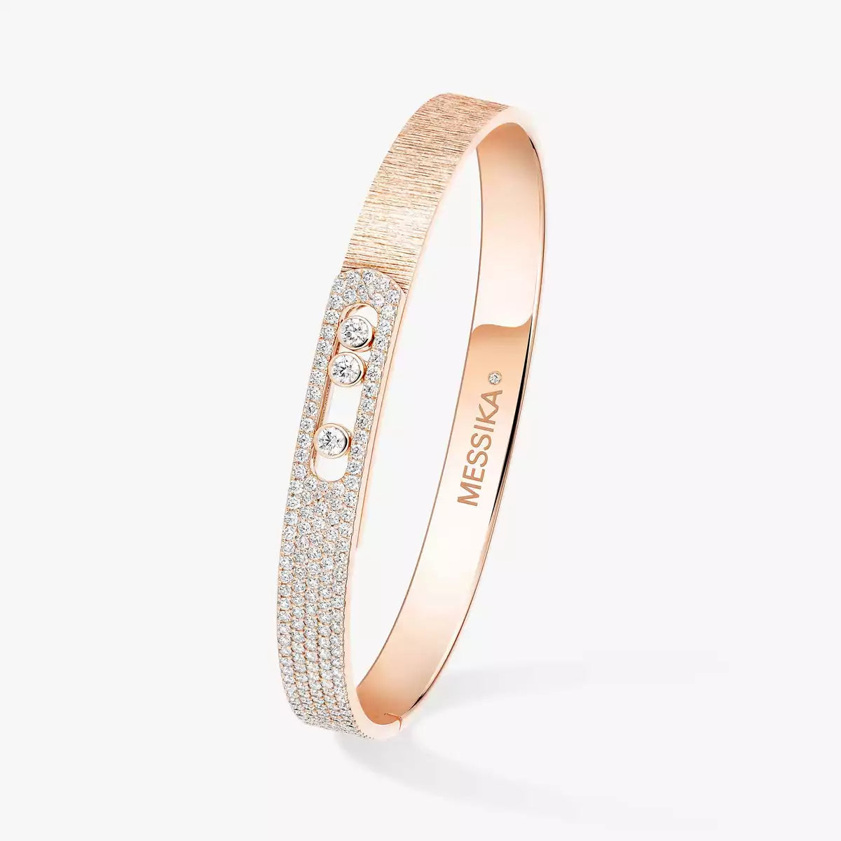 [Luxe Jewellery] Move Noa Ciselé half pavé bangle
