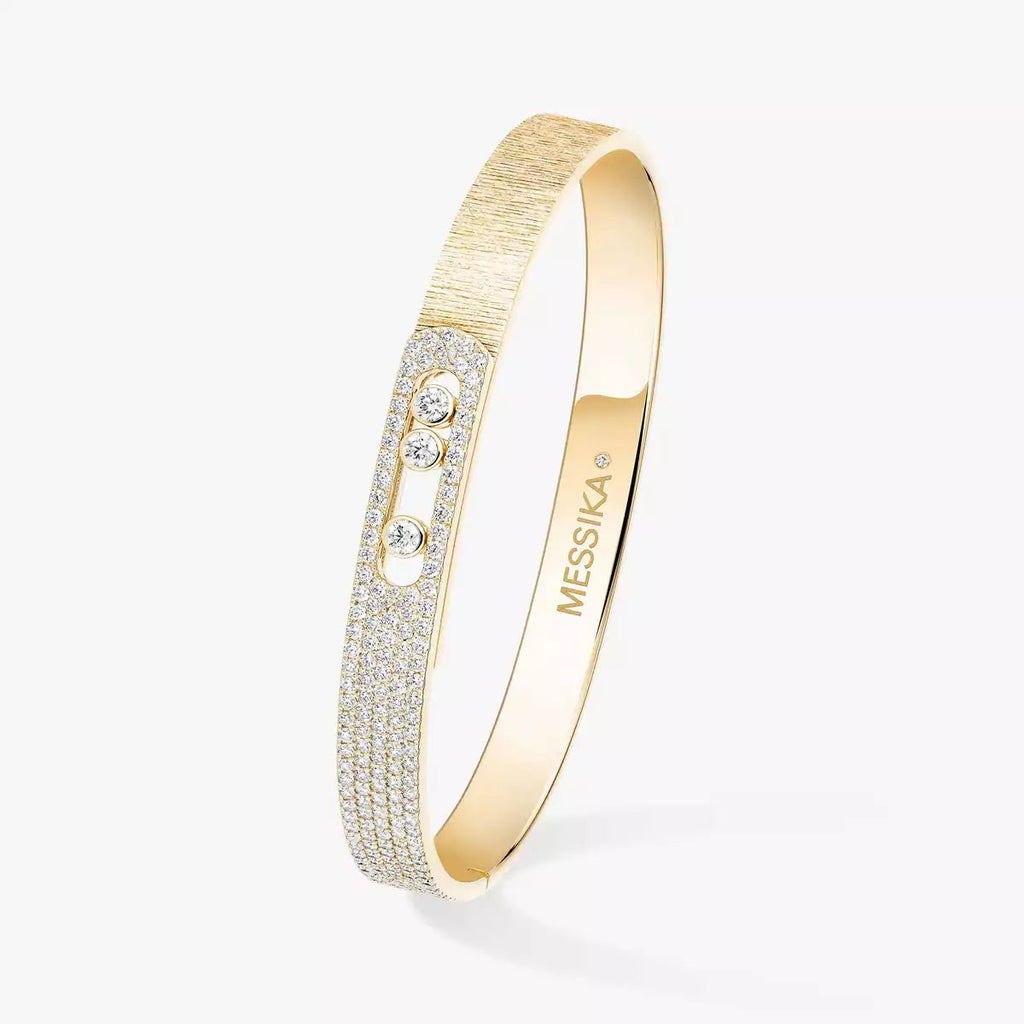 [Luxe Jewellery] Move Noa Ciselé half pavé bangle