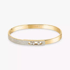 [Luxe Jewellery] Move Noa Rose Gold Pavé Diamond Bangle Bracelet