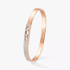 [Luxe Jewellery] Move Noa Rose Gold Pavé Diamond Bangle Bracelet