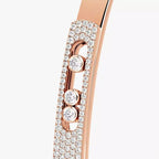 [LUXE JEWELRY]Move Noa Rose Gold Pavé Diamond Bangle Bracelet