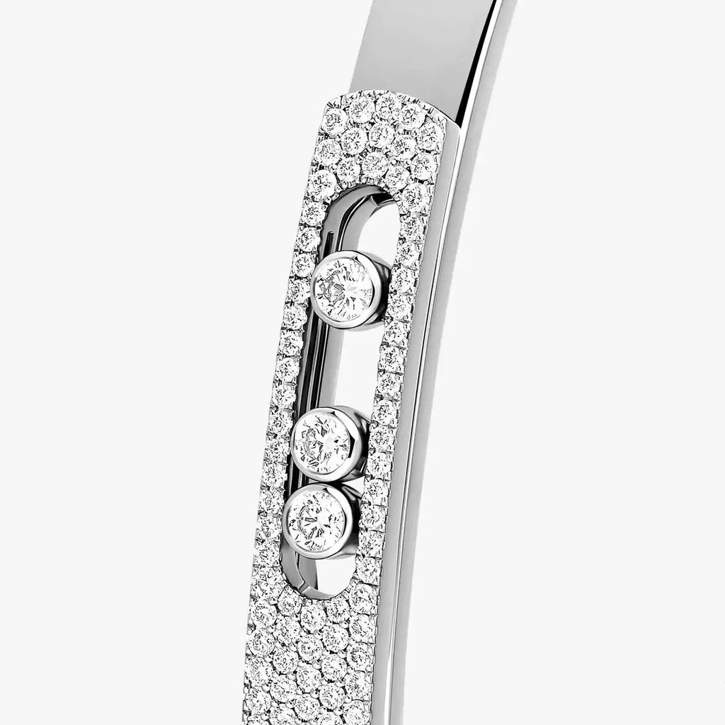 [Luxe Jewellery] Move Noa Rose Gold Pavé Diamond Bangle Bracelet