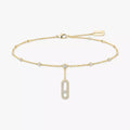 [Luxe Jewellery]  Move Uno pavé ankle bracelet