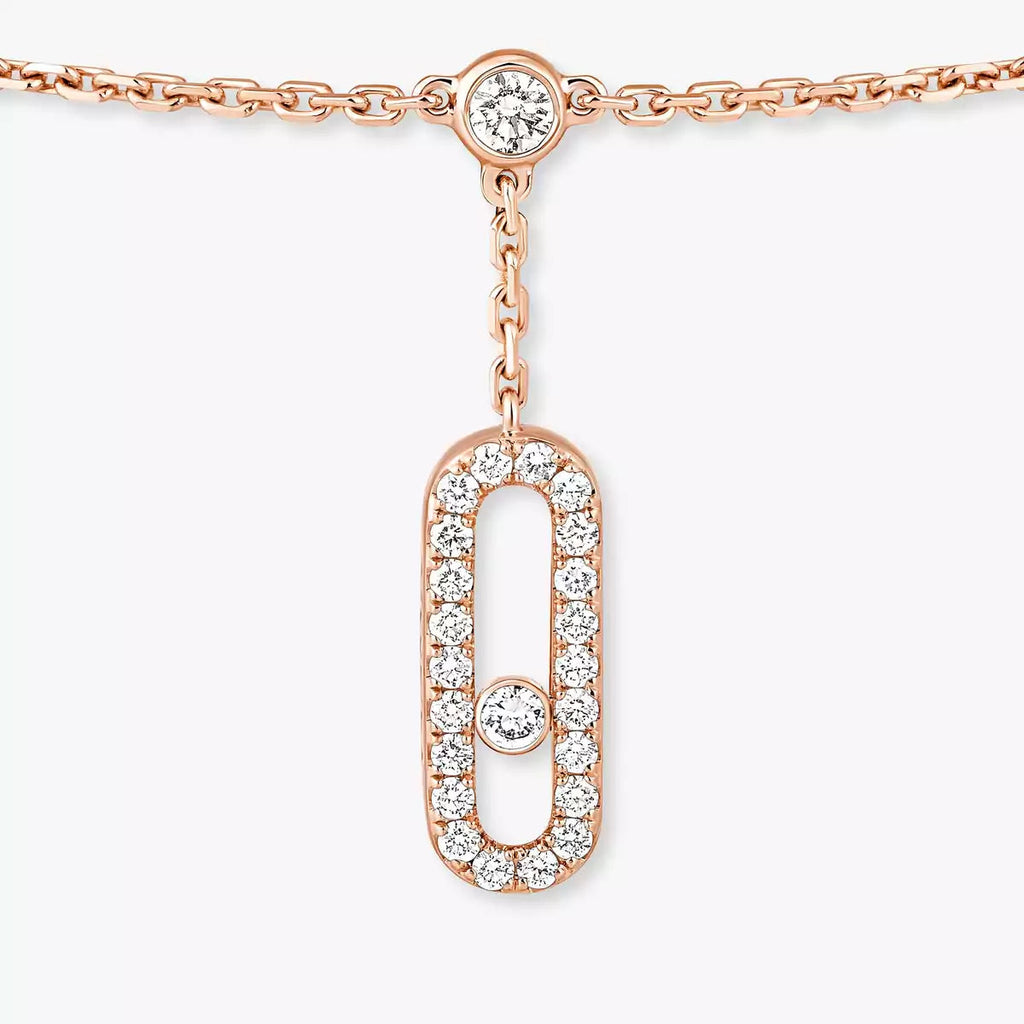 [Luxe Jewellery]  Move Uno pavé ankle bracelet