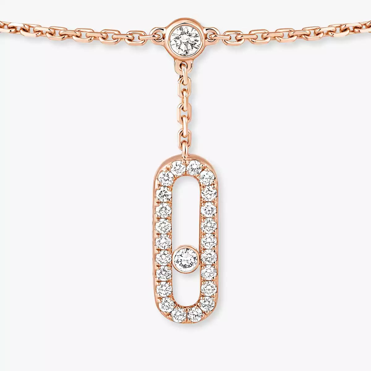 [Luxe Jewellery]  Move Uno pavé ankle bracelet