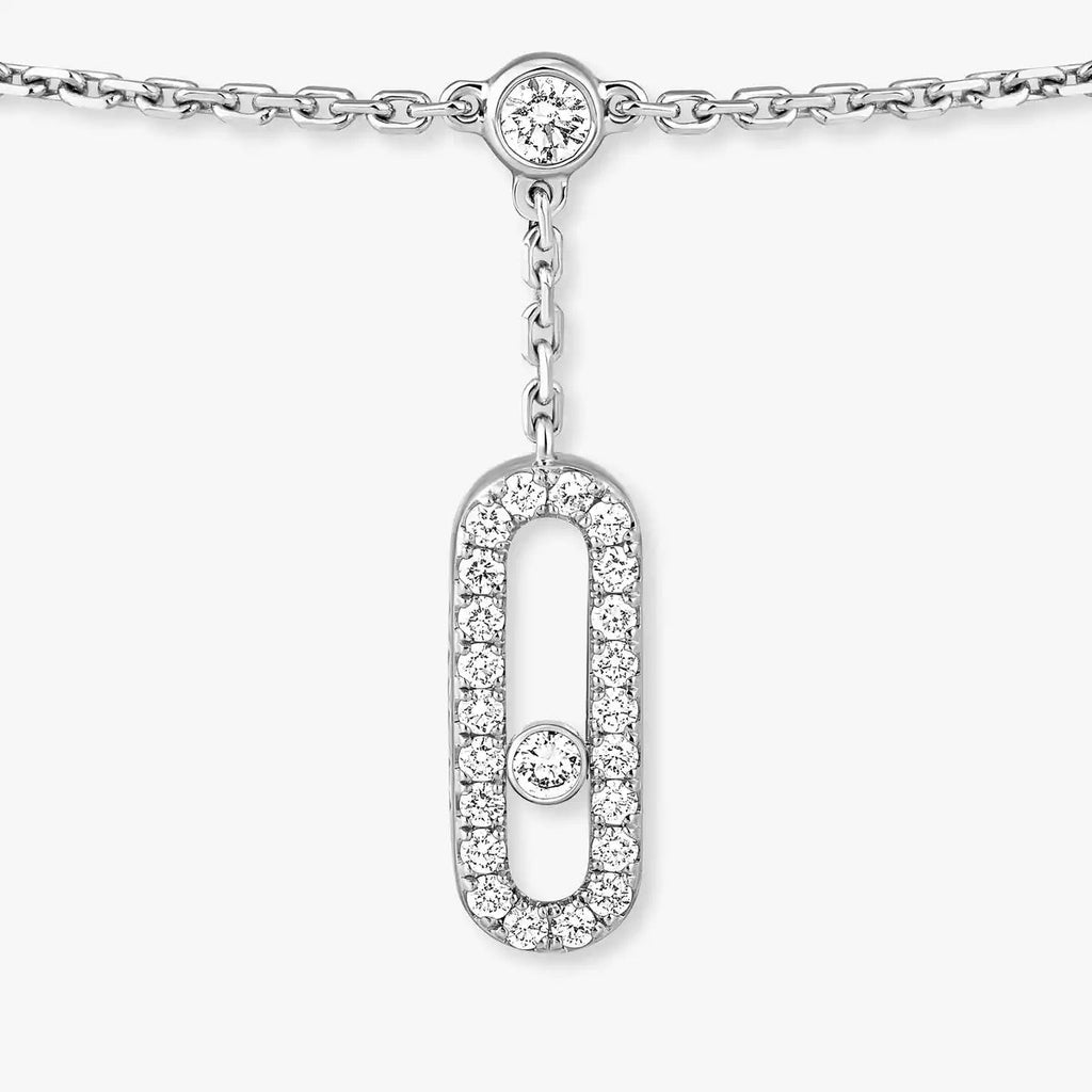 [Luxe Jewellery]  Move Uno pavé ankle bracelet