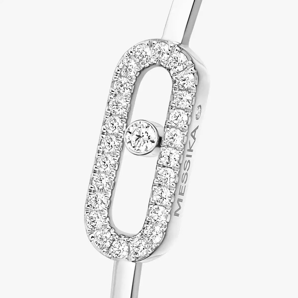 [LUXE JEWELRY]Move Uno pavé flex bangle medium